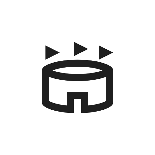 Ticket-Icon mit Stern als Symbol für Fan-Engagement im Stadion.